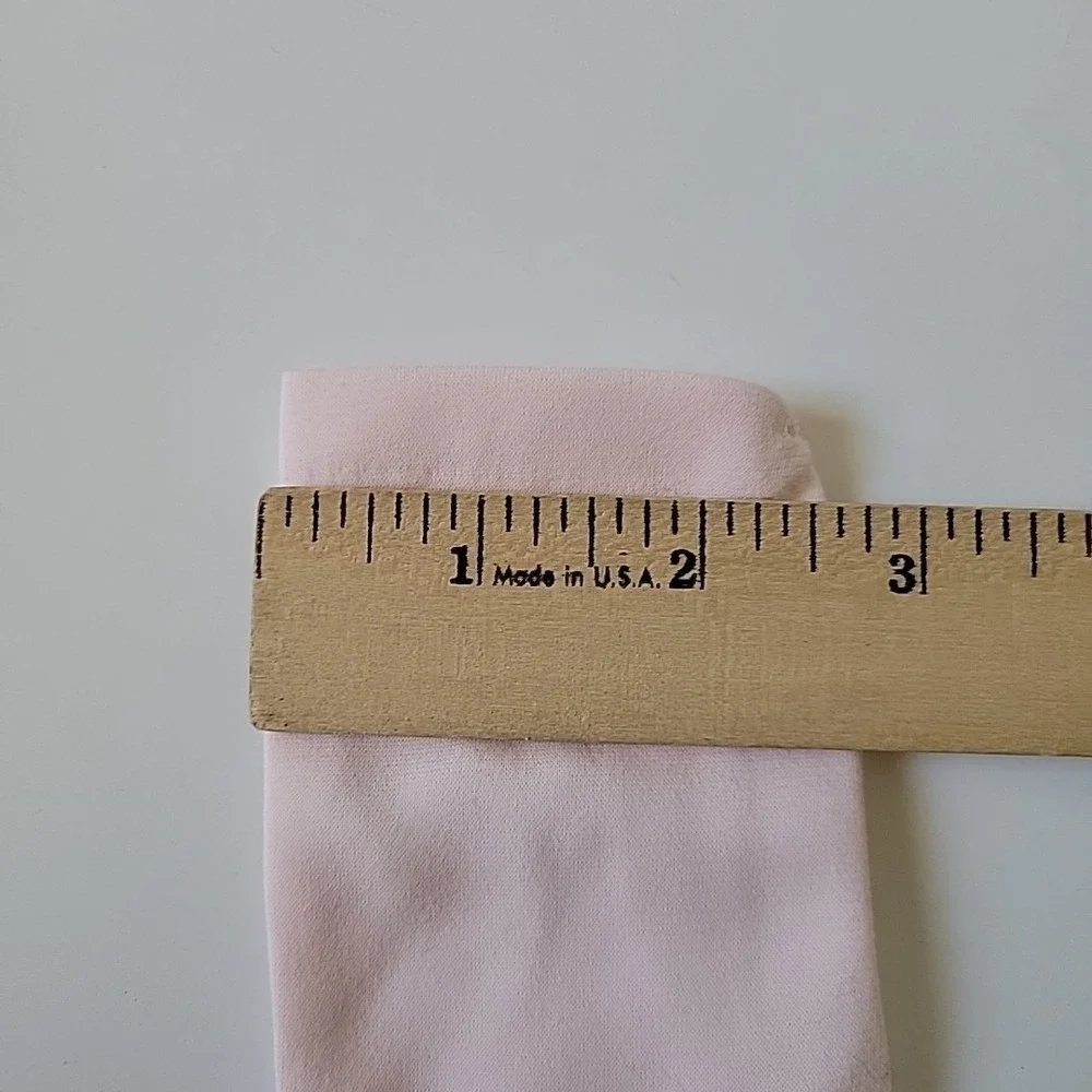 Wear Right Vintage Wristlet‎ Five Finger Gloves Pastel Pink Nylon Easter Party